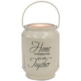 Dicksons DLTN21WH Lantern Home Is Wherever We Small Ivory