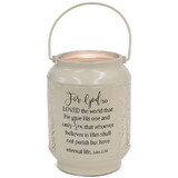 Dicksons DLTN63SWH Lantern For God So Loved Small Ivory