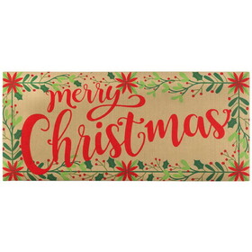 Dicksons DM011700 Doormat Insert Merry Christmas Wreath