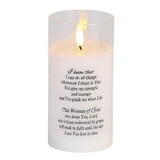 Dicksons DPGC-06-100WH Led Candle Woman Of God 6In