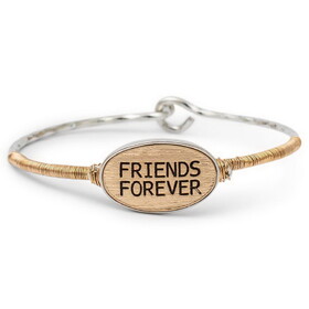 Dicksons EBR-3 Friends Forever Bracelet Oval Metal