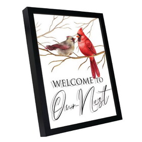 Dicksons EFRMWDBLK-1114-14 Wall Art Welcome To Our Nest 11X14