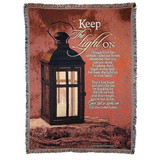 Dicksons FAB-3093 Keep The Light On Tapestry Throw Blanket