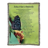Dicksons FAB-3112 Throw Blanket Butterfly Bereavement