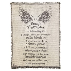 Dicksons FAB-3121 Throw I Thought Of You Tapestry 48"X68"