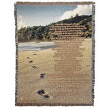 Dicksons FAB-3130 Tapestry Throw Footprints 2Ply 48X68