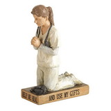 Dicksons FIGRE-703 Called To Pray Nurse Figurine