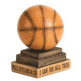 Dicksons FIGRE-711 Figr Basketball Ph.4:13 Wood Carved Rsn