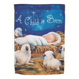 Dicksons FLAG-1075 Flag A Child Is Born Polyester 13X18