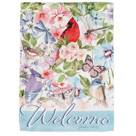 Dicksons FLAG-1081 Flag Welcome Birds Polyester 13X18