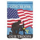 Dicksons FLAG-2015 Flag God Bless Our Troops 13X18