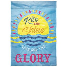 Dicksons FLAG-2052 Flag Rise And Shine Give Polyester 13X18