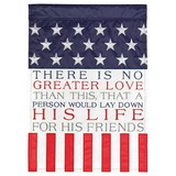 Dicksons FLAG-2105 Flag There Is No Greater Love 13X18
