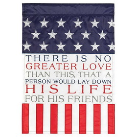 Dicksons FLAG-2105 Flag There Is No Greater Love 13X18