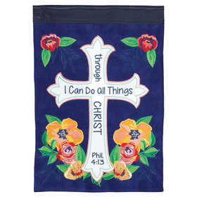 Dicksons FLAG-2122 Flag I Can Do All Things Polyester 13X18