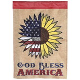Dicksons FLAG-2132 Flag God Bless America Burlap 13X18
