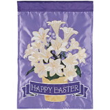 Dicksons FLAG-2137 Flag Lilies Happy Easter 13X18