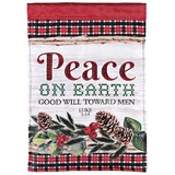 Dicksons FLAG-2160 Flag Double Applique Plus Peace On Earth