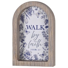 Dicksons FRMA38 Framed Arch Walk By Faith 7X11