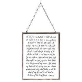 Dicksons FRMTL-1215-7 The Lord Is My Framed Glass Wall Art