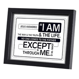 Dicksons FRMWDBL-108-100 Framed Art I Am The Way Truth 10X8