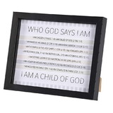 Dicksons FRMWDBL-108-93 Framed Art Who God Says I Am