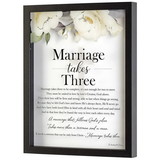 Dicksons FRMWDBL-1114-54 Framed Wall Art Marriage Takes 3 Floral