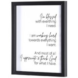 Dicksons FRMWDBL-1114-62 Framed Wall Art Blessed With Everything