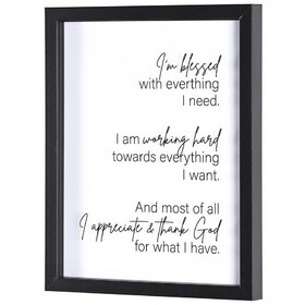 Dicksons FRMWDBL-1114-62 Framed Wall Art Blessed With Everything
