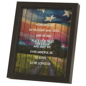 Dicksons FRMWDBL-810-49 Framed Art Honor God In Thought 8X10