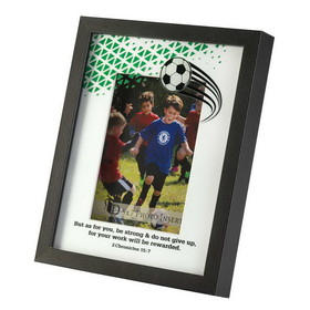 Dicksons FRMWDBL-810-79 Soccer 2 Chronicles 15:7 Photo Frame