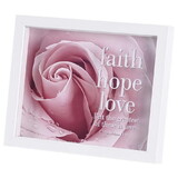 Dicksons FRMWDW-108-40 Framed Art Faith Hope Love 10X8
