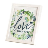 Dicksons FRMWDW-810-27 Love Lives Here Framed Art 8