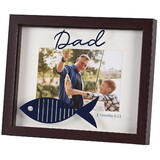 Dicksons FRMWDWAL-108-24 Photo Frame Dad With Navy Fish