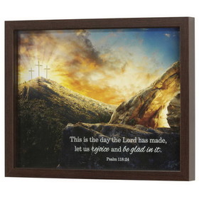 Dicksons FRMWDWAL-1411-18 Framed Wall Art This Is The Day Ps.118