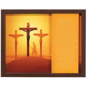 Dicksons FRMWDWAL-1411-5 Framed Wall Art Crucifixion 14X11