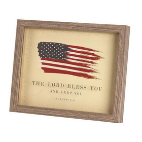 Dicksons FRMWDWG-108-19 Framed Print Flag The Lord Bless You