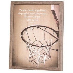 Dicksons FRMWDWG-1114-5 Framed Wall Art Basketball 11X14