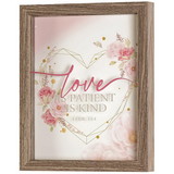 Dicksons FRMWDWG-810-64 Love Is Patient 1 Cor. 13:4 Wall Decor
