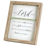 Dicksons FRMWDWG-810-78 Framed Wall Art The Lord Says