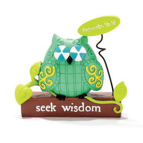 Dicksons GRDNFIG-111 Seek Wisdom Owl Tabletop Figurine