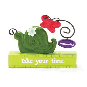 Dicksons GRDNFIG-113 Your Time Snail And Butterfly Figurine