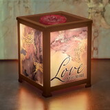 Dicksons GW376CP Love You More Lighted Glass Scent Warmer