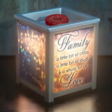 Dicksons GW382GB Family Love Lighted Glass Scent Warmer