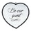 Dicksons HMW-08-04BK Heart Mirror Be Our Guest Small Black