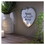 Dicksons HMW-08-14C Heart Mirror Home Sweet Home Sm Silver