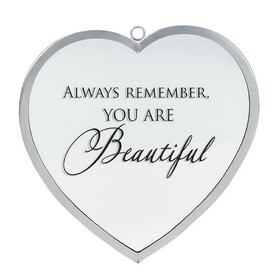 Dicksons HMW-08-17C Heart Mirror Remember Beautiful Small