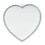 Dicksons HMW-08-SILVER Heart Mirror Silver No Printing 8In