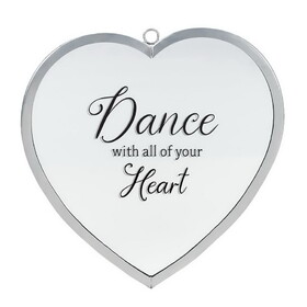 Dicksons HMW-10-01C Heart Mirror Dance With Heart Med Silver