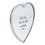 Dicksons HMW-10-04C Heart Mirror Best Thing Hold Med Silver